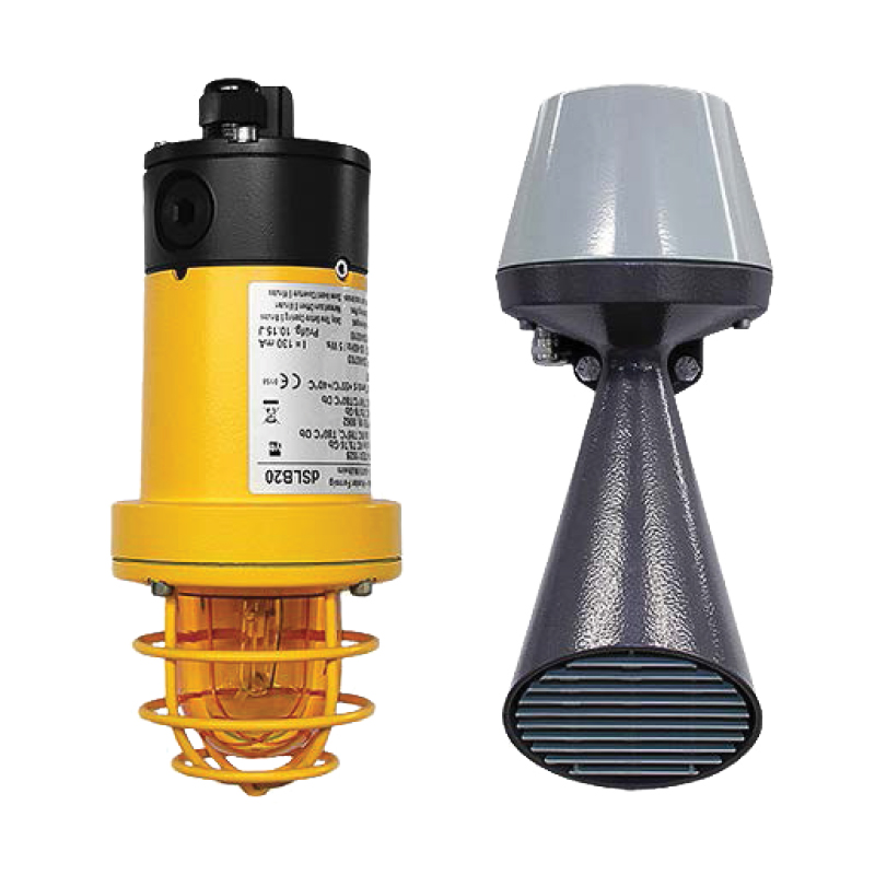 Antideflagrante signal lamps and horn
