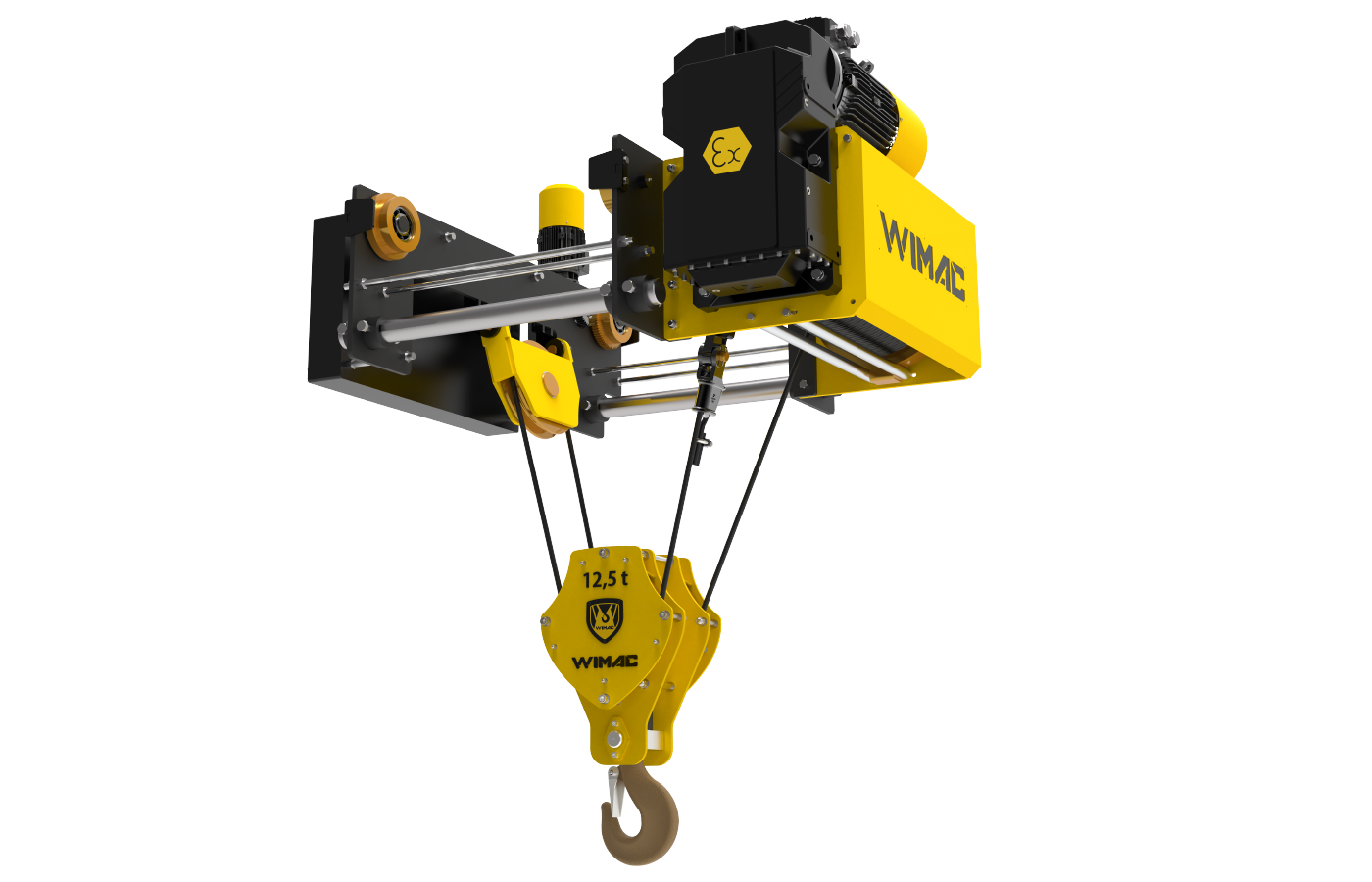 Wimac Ex-Proof Palan Monorail Faible Hauteur — 12.5t